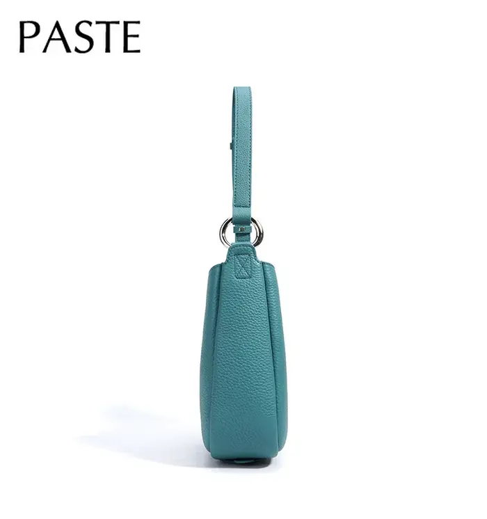 Krean Style facile poignée réglable seau fourre-tout couleur vert bleu 100% cuir de vache pleine fleur femmes sac à bandoulière livraison directe