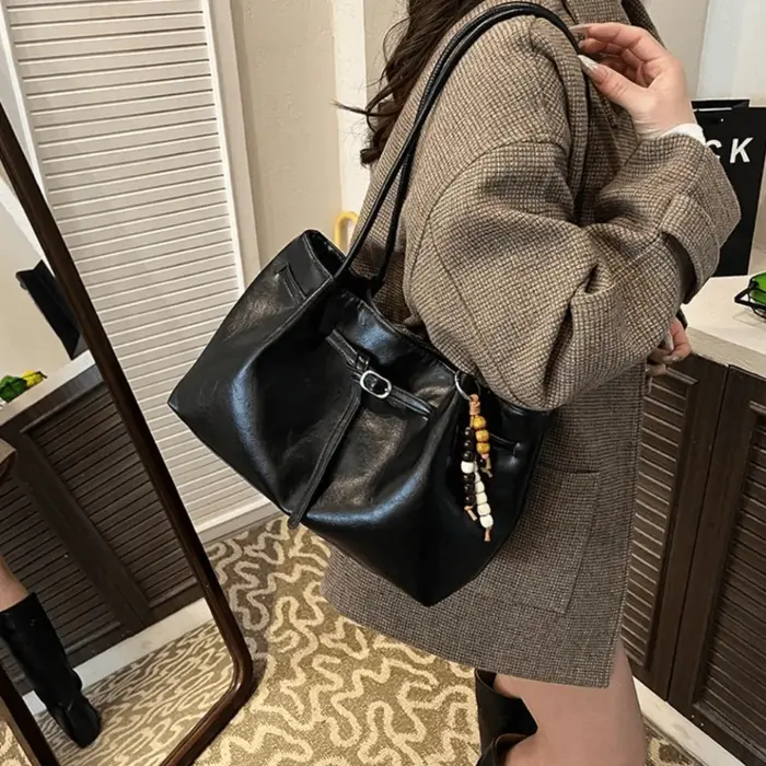 Sac à bandoulière en daim/cuir PU