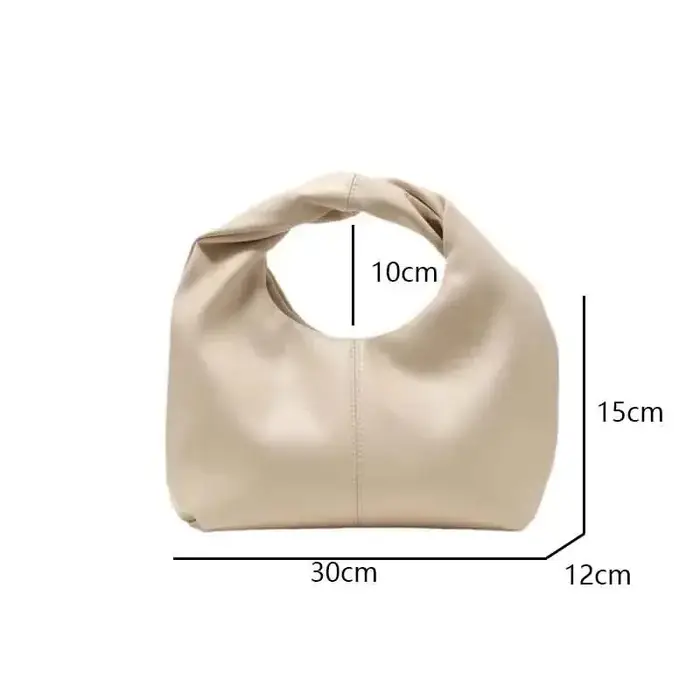 Mn Twist-Sac à main carré solide pour femme