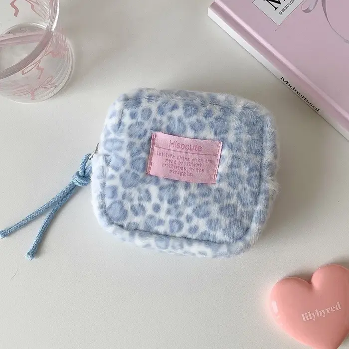 Pochette de maquillage Portable imprimé léopard