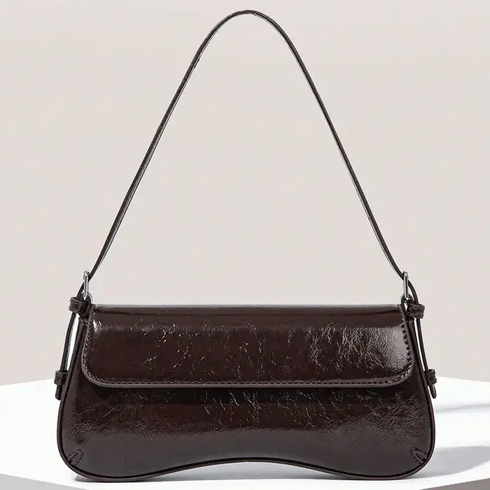 Sac à bandoulière rétro classique à la mode, sac sous les bras haut de gamme pour femmes, léger et é