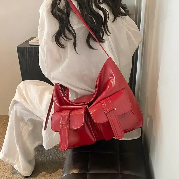 Stylsih-Sac fourre-tout en cuir PU pour femme