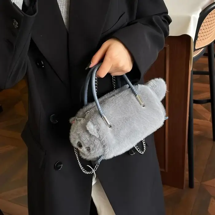 Sac bandoulière tendance en forme de chat