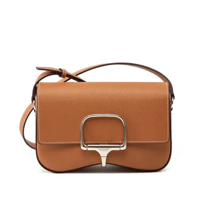 Sac à bandoulière en cuir pour femme, style selle, polyvalent, de luxe léger, élégant et classique