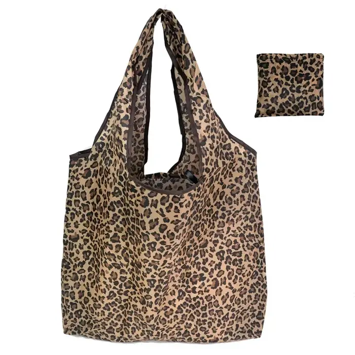 Sac de courses pliable écologique imprimé tendance, pochette pliante, sacs à main pratiques de grand
