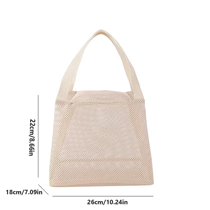 Nouveau sac en maille de grande capacité avec poignée