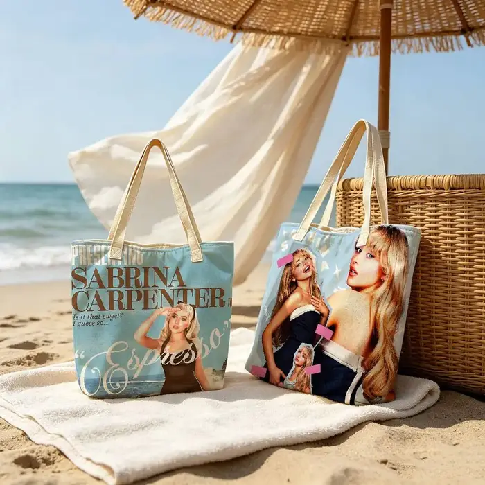 Sac fourre-tout S-Sabrina C-Carpenter Singer, sac à bandoulière de grande capacité, sac à main décontracté pour femme pour le travail, l'école et le shopping