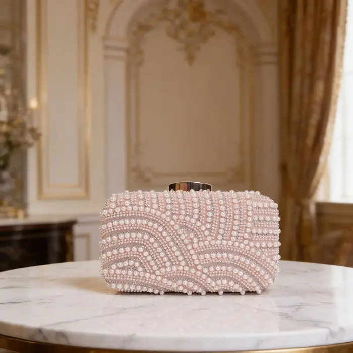 Sac de soirée élégant pour femme avec perles