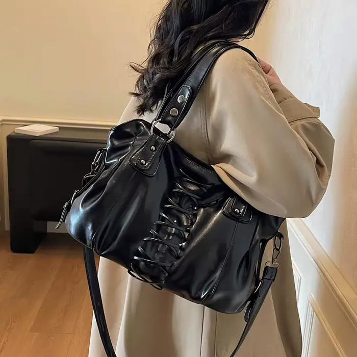 Sac à bandoulière café Vintage haut de gamme pour femme