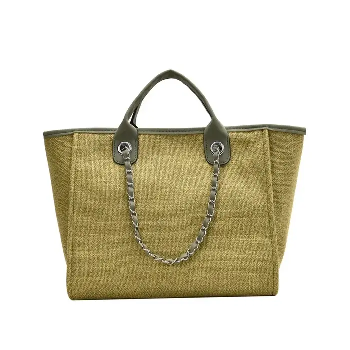 Sac à main en toile Simple pour femmes, petit sac à chaîne de Style parfum, offre spéciale de la sai
