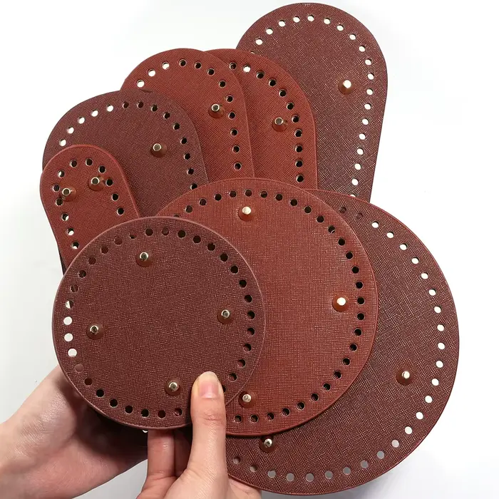 12 /15 /18cm sac rond bas Shaper Rivets sac Crochet tissé à la main bricolage pour coussin fait