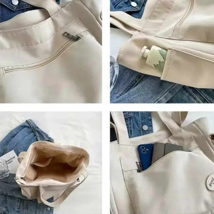 Sac à bandoulière mode femme classe grande capacité sac fourre-tout étudiant nouveau sac à main de banlieue en toile sacs de transport cabas sac écologique