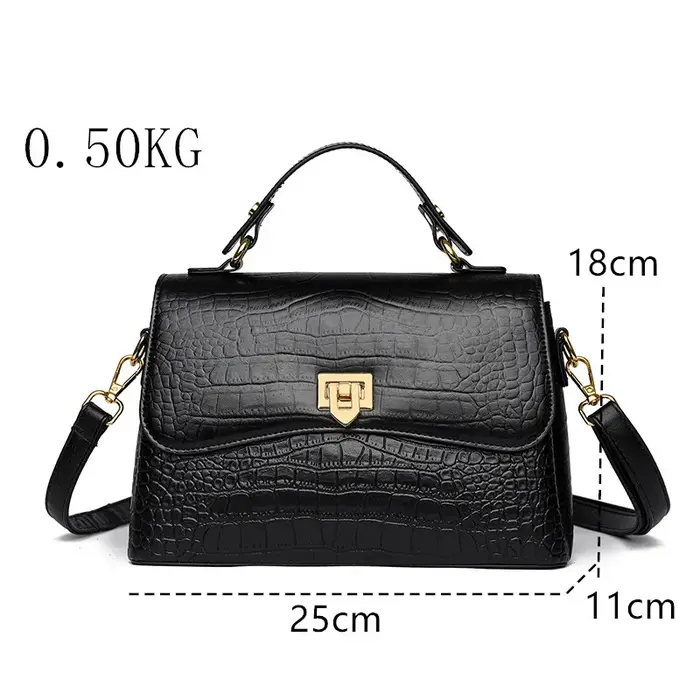 Sac à main de luxe en cuir de vache véritable pour femmes