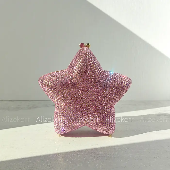 Alizekerr sacs de soirée en cristal en forme d'étoile femmes Boutique magnifique strass scintillant