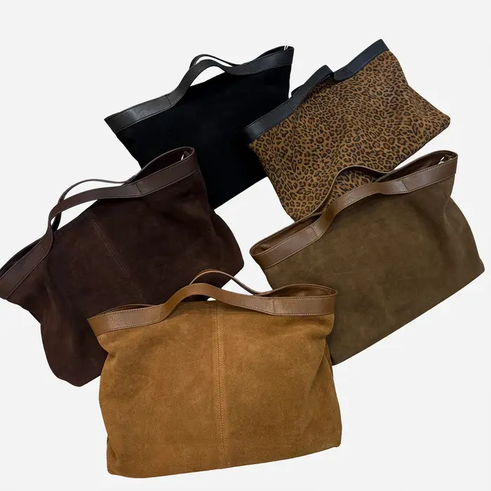 Sac fourre-tout en cuir suédé Mendy pour femme