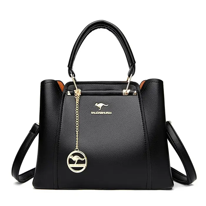 Sac fourre-tout en cuir souple de grande capacité pour femme, sac à bandoulière décontracté à poigné