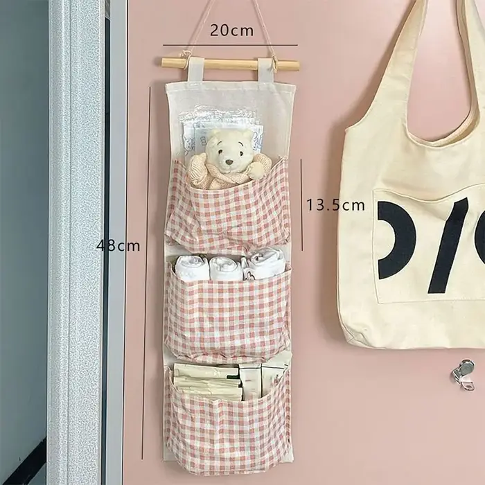 Sac suspendu à motif écossais