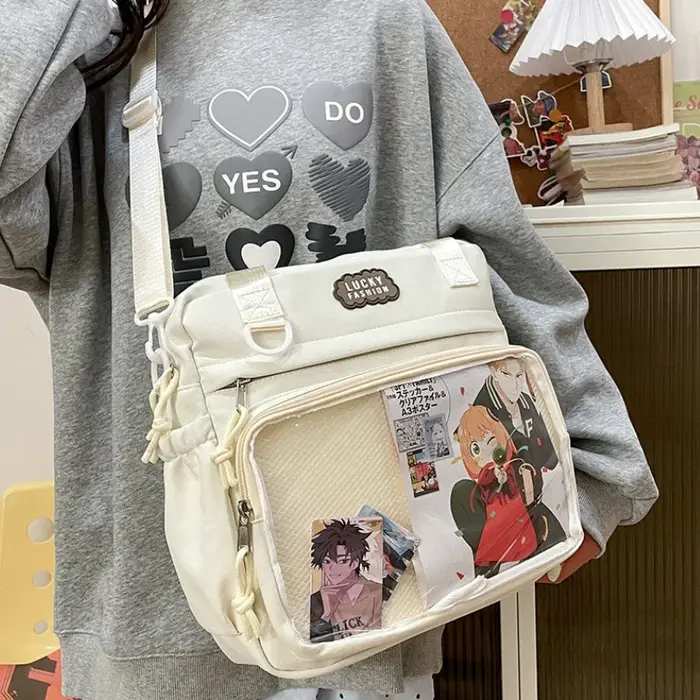 Sac à bandoulière Style Preppy japonais Y2K