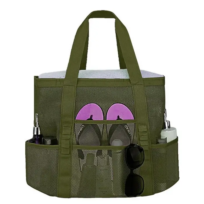 Grand sac de plage en maille avec 8 poches