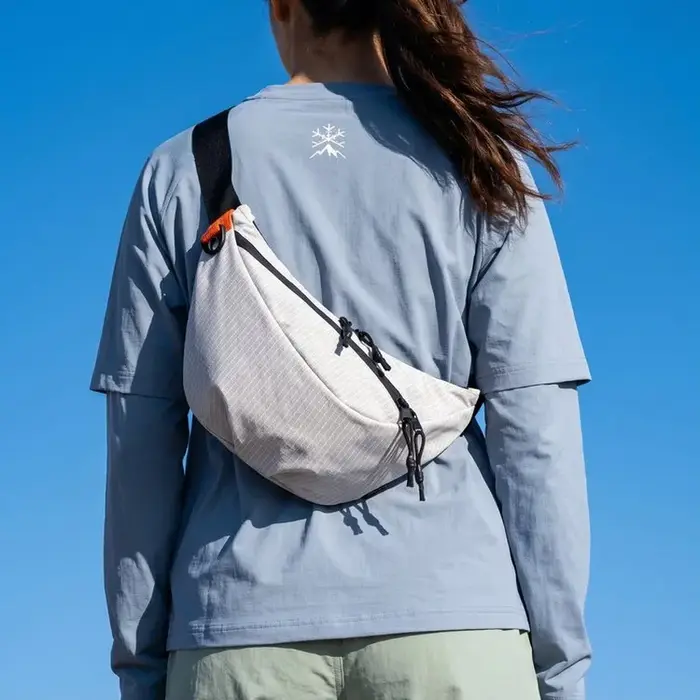 Sac banane bandoulière à motif quadrillé