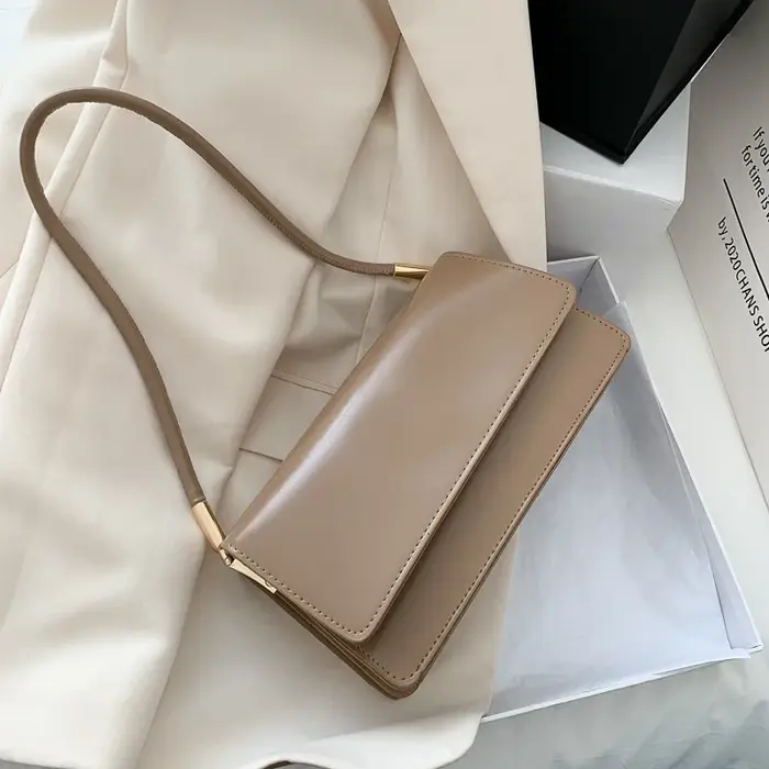 Nouveau sac à bandoulière Simple pour femmes sac à aisselles en cuir PU couleur unie dame sac à main décontracté filles petit sac carré sac bolso mujer