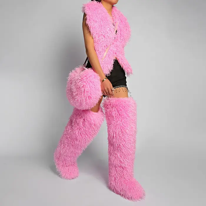 Nouveau sac à main en fourrure pour femme