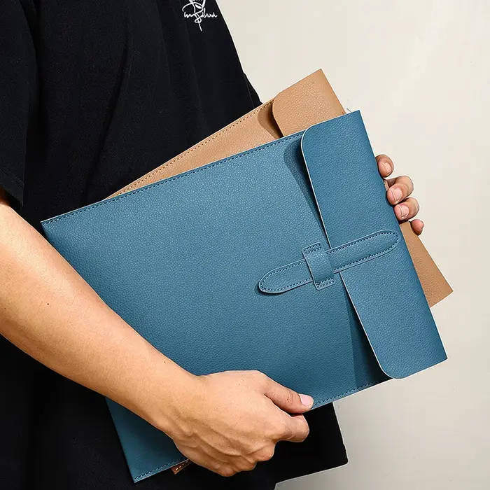 Sac à documents personnalisé en cuir pour bureau d'affaires
