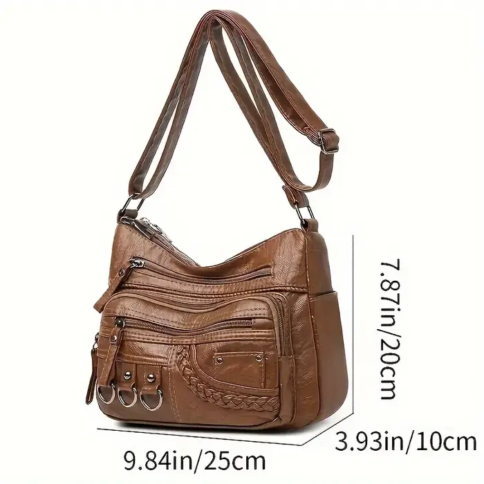 Sac à bandoulière en PU vintage