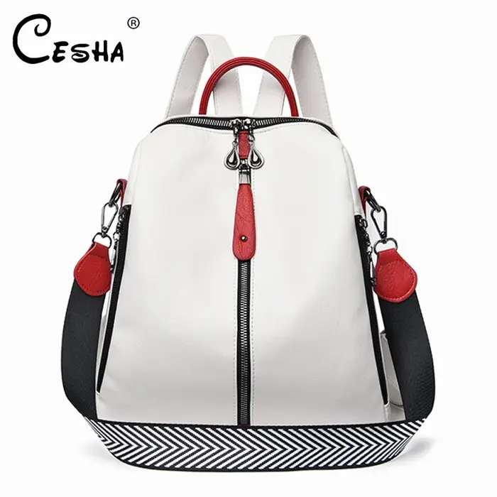 Sac à dos de luxe en cuir souple pour femmes