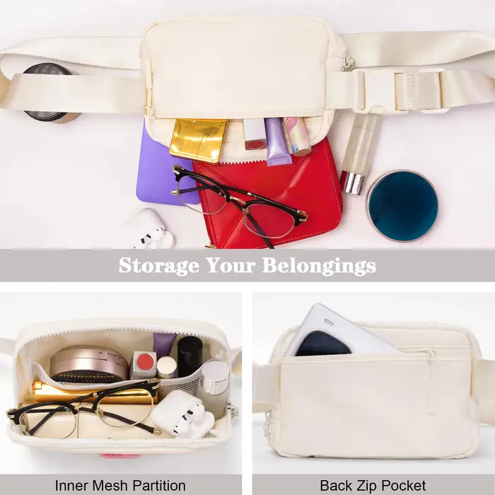 Sac banane initialisé, sac bandoulière pour filles