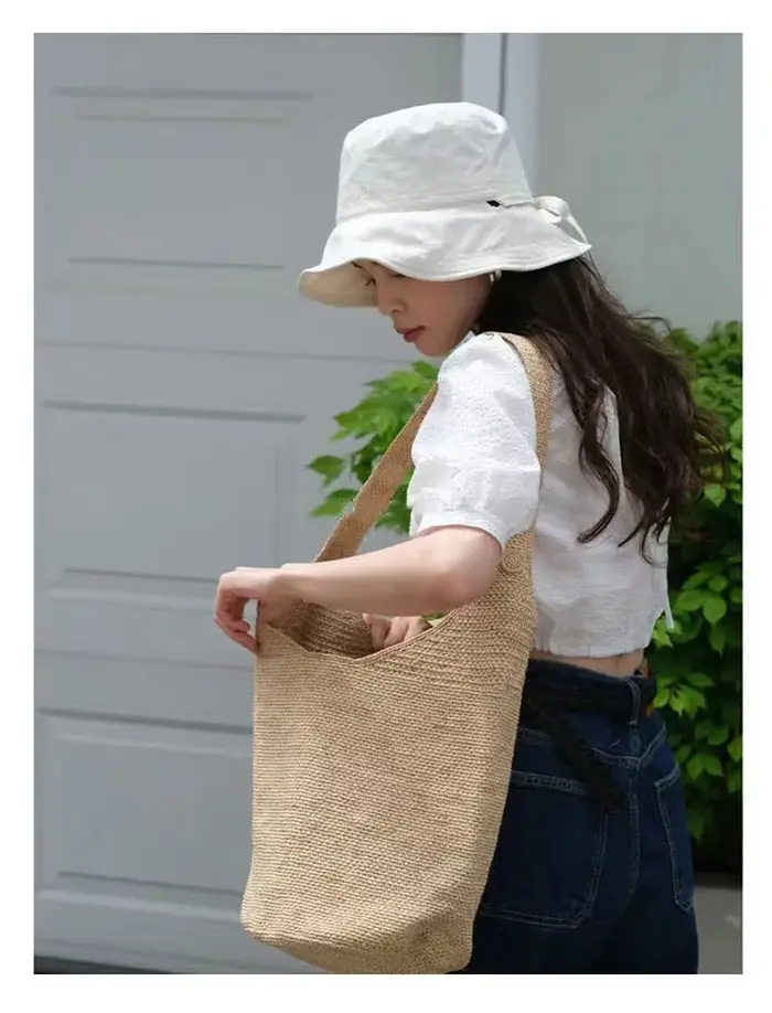 Sac en paille Laffi grande capacité