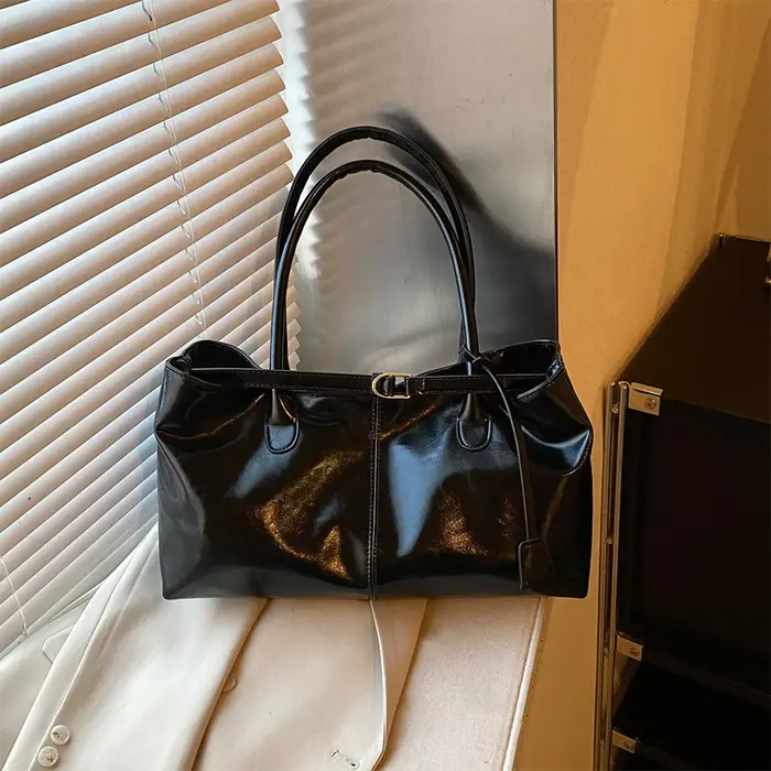 Sac fourre-tout en cuir PU, sac à bandoulière ample, sac à poignée supérieure tendance, grand sac cartable pour femmes, travail, Shopping, voyage