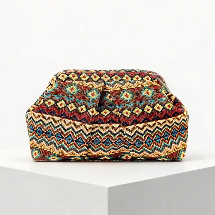 Sac de soirée bohème d'été pour femme, pochette de mode européenne et américaine, sac nuage plissé j