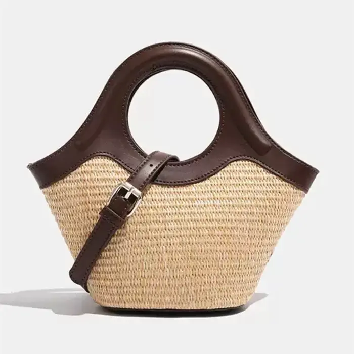 2025 femmes nouveau Design polyvalent paille tissé sacs à main dame