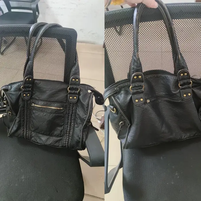 SHELKSBAG femmes sac de ville Vintage Antique Bronze PU bandoulière fourre-tout sacs grande capacité