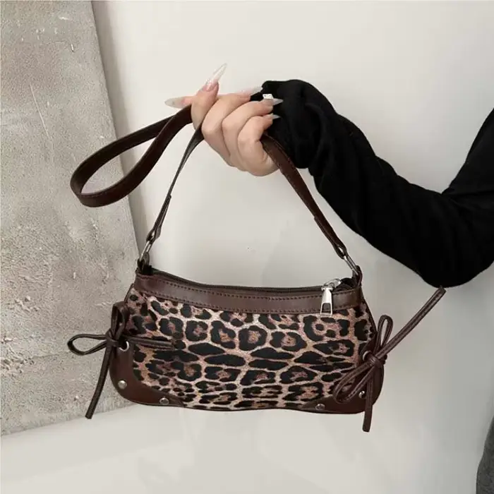 Nouveau sac à aisselles sac à bandoulière tendance doux Double nœud sac à main sac pour femme rétro Simple mode sacs