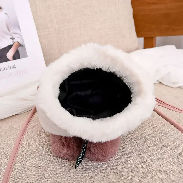 Petits sacs à main et sacs à main en fausse fourrure pour femmes