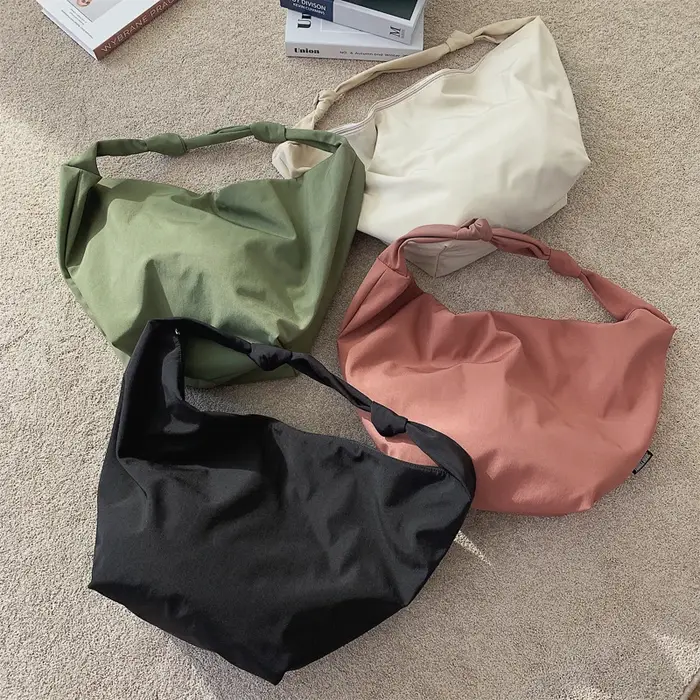 Grand fourre-tout en Nylon couleur Pure pour femmes