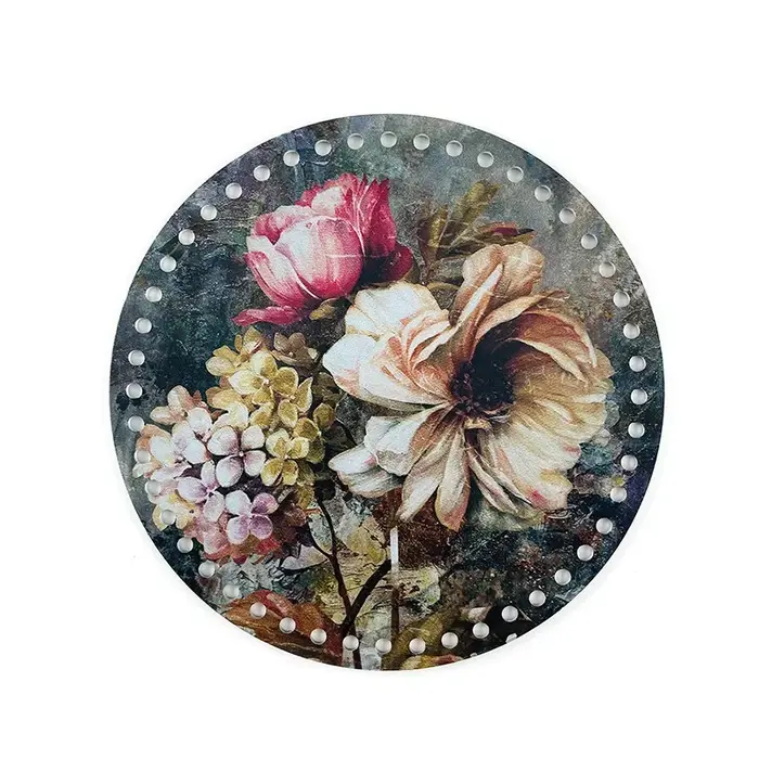 Sac rond plat en acrylique
