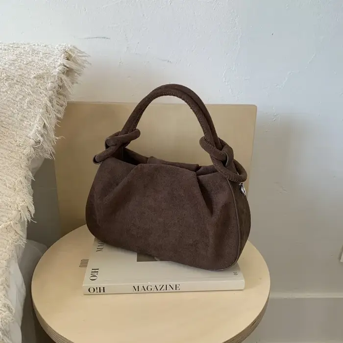 Petits sacs à bandoulière en cuir suédé pour femmes