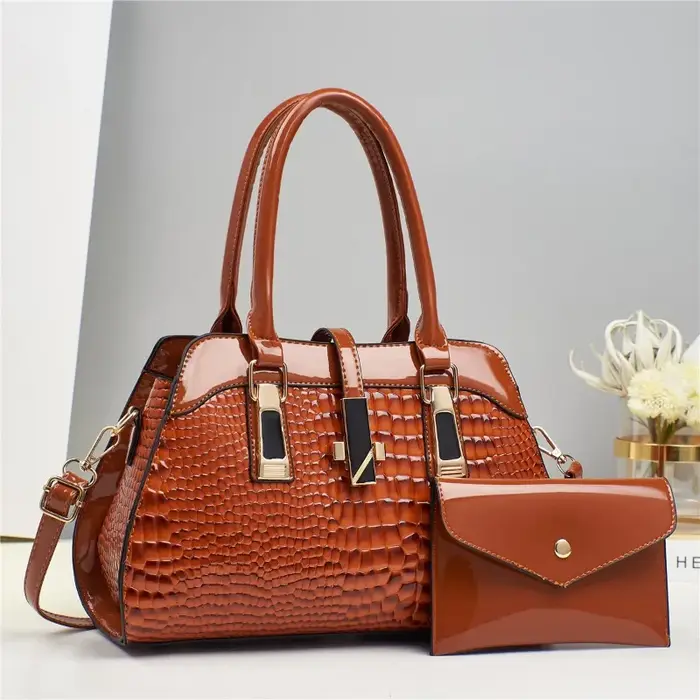 Sac à main classique motif Crocodile pour femmes