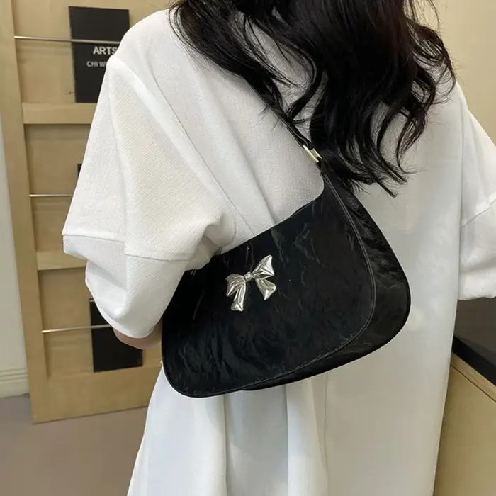 Sac à main à petit nœud doux et frais pour femmes
