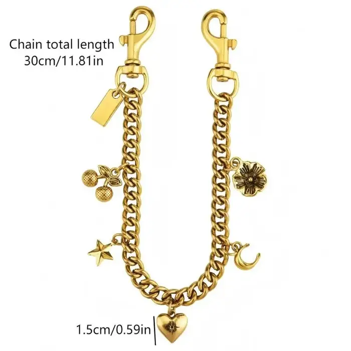 Pendentif de sac en alliage en forme de fleur de cerisier