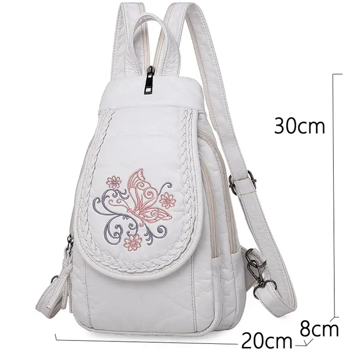 Mini sacs à dos brodés pour femmes
