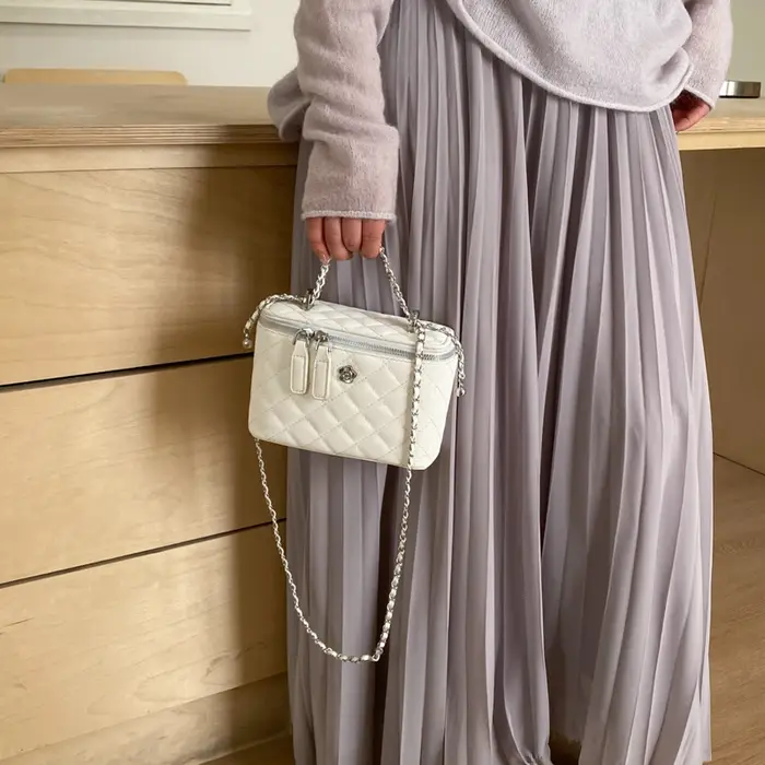 Mini sac à main carré à chaînes