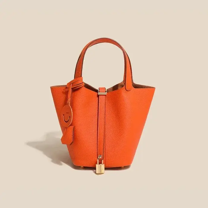 Sac à main seau transfrontalier pour femmes, panier en cuir Togo, nouvelle mode d'été, poche pour té