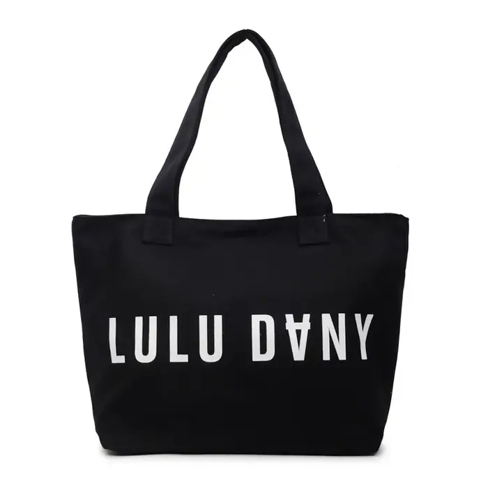 Sac à main en toile imprimé lettre pour femme | Sac fourre-tout à bandoulière de grande capacité