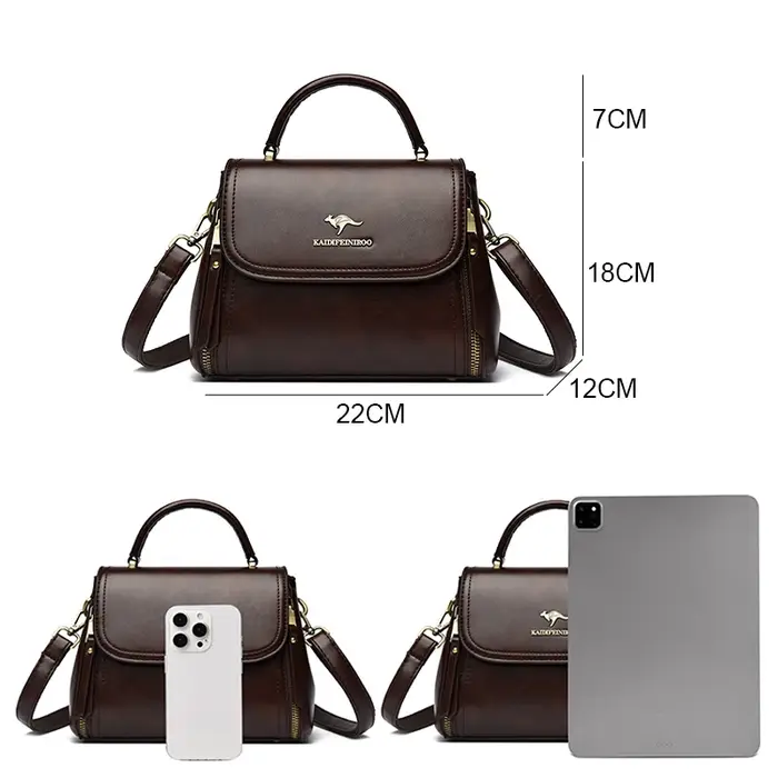 Sac pour femmes 2024 marque Design mode sacs à bandoulière de luxe en cuir souple Sac