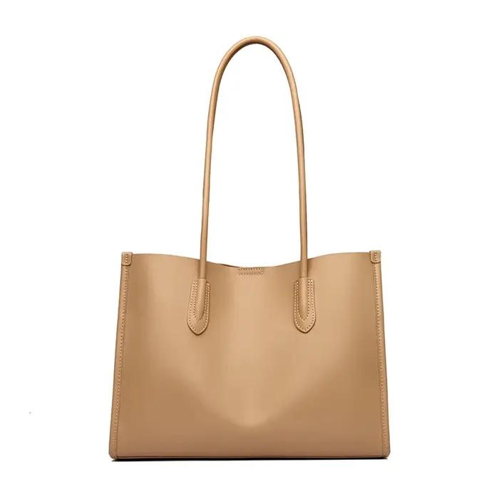 Nouveau Sac à Main Femme Kaki en Cuir Véritable