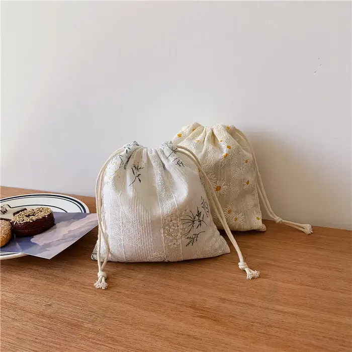 Sac en lin de coton de style japonais pour femmes